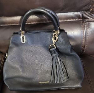 Black leather purse by Vince Camuto